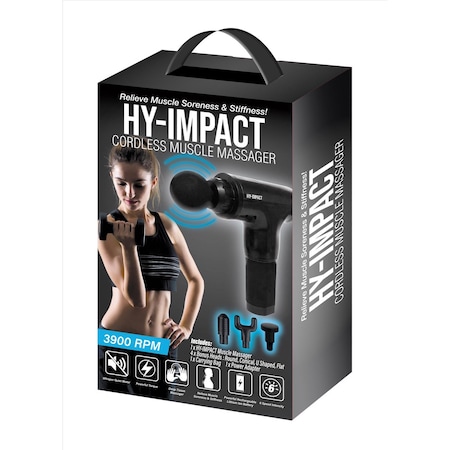 Hy-Impact Cordless HY-Impact Black Cordless Massager 1 pk 03110
